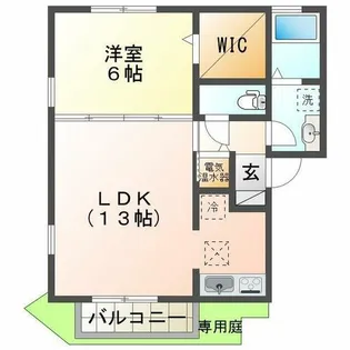 ラフィーネ林Ⅱ【1階】の間取り