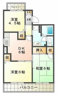 グランディール福田【2階】の間取り