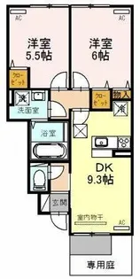 ヴァンドミール流田【1階】の間取り