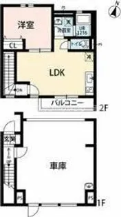 大阪府交野市森南1丁目【テラスハウス】の間取り