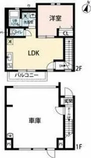 大阪府交野市森南1丁目【テラスハウス】の間取り
