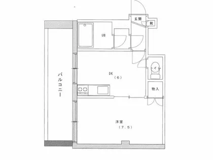 ファイブコート喜連【6階】の間取り