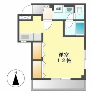 メゾンハナブサ【1階】の間取り