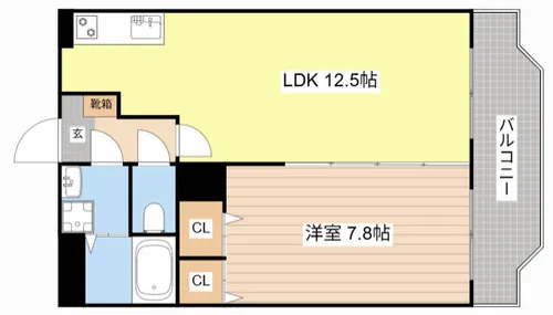 ブレイン新旭【303号室】の間取り