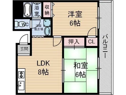 FLAT34茨木【4階】の間取り