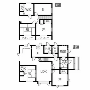 北海道石狩郡当別町末広【一戸建】の間取り