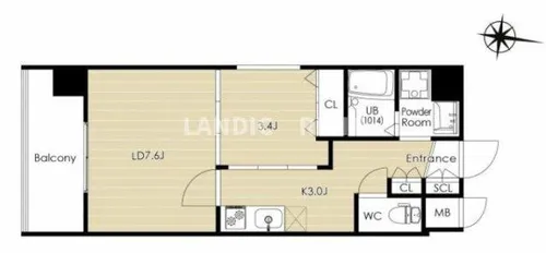 Renoas HAKATA【3階】の間取り