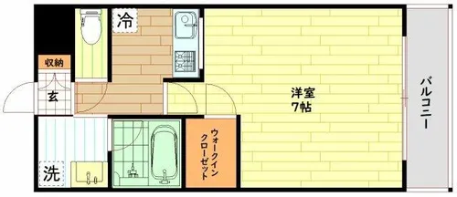 ウェルスクエア都島【1階】の間取り