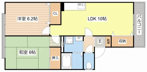 カサフレスコⅠ【121号室】の間取り