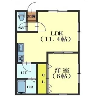 メゾン湯浜館【205号室】の間取り