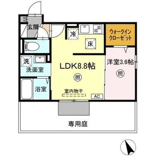 福岡県築上郡吉富町大字広津【アパート】の間取り