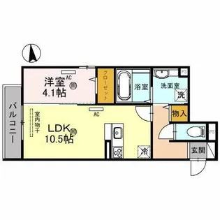 Droom新今里【2階】の間取り