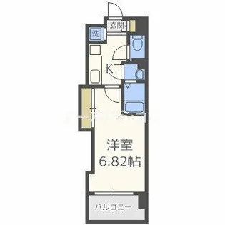 Luxe難波西Ⅲ【13階】の間取り