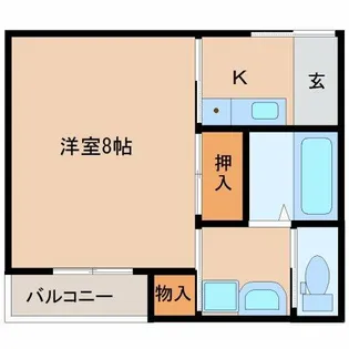 ハイツ・コンブリオ【202号室】の間取り