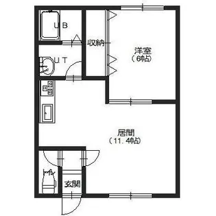 メゾン湯浜館【2階】の間取り