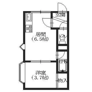 Aフラット【101号室】の間取り