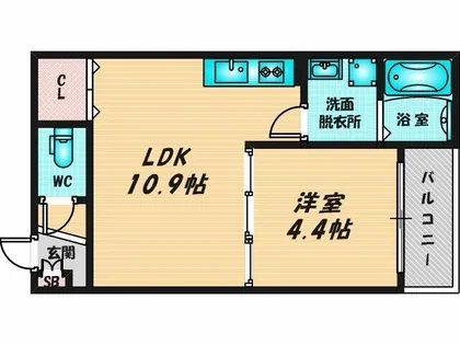 badge tomoi Nord Ⅲ【1階】の間取り