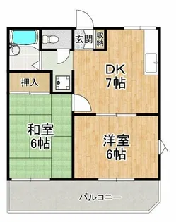 パインリーフ泉ヶ丘3号館【2階】の間取り