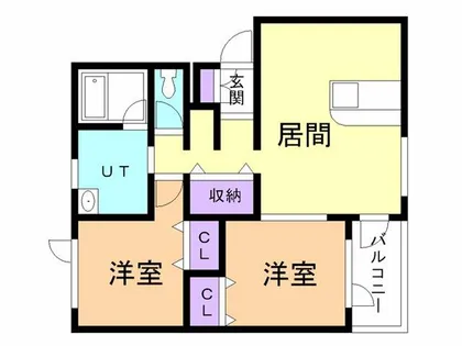 コートヴェール【2階】の間取り