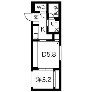 メニーズコート南郷13st【403号室】の間取り