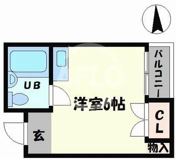 アウトバーンGK【6階】の間取り