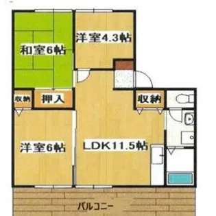 ベルオーク21【2階】の間取り