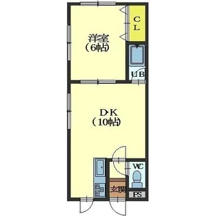 ホワイトタイム【102号室】の間取り
