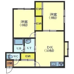 ハイツフジ【102号室】の間取り