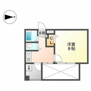 田中ビル【406号室】の間取り