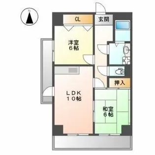 AVENUEやなぎはら【1階】の間取り