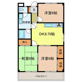 パークサイド青葉【303号室】の間取り
