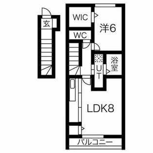 フリーダム【2階】の間取り
