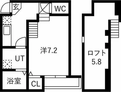 シティハウス本陣【1階】の間取り
