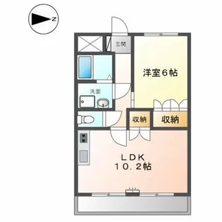 アンジュー 壱号館【2階】の間取り