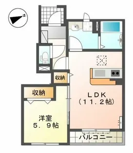 ルミナス・ハイム【1階】の間取り