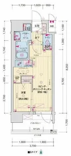 ソルテラスUMEDA NORTH【9階】の間取り
