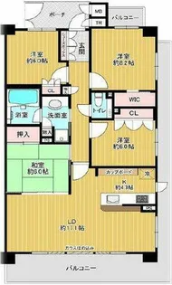 ネバーランド箕面潤録館【4階】の間取り