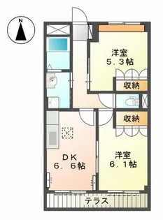 シャルマンコート【1階】の間取り
