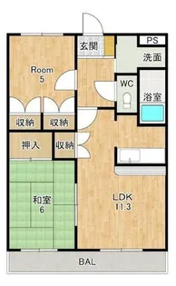 プレイス エリエゼル【2階】の間取り