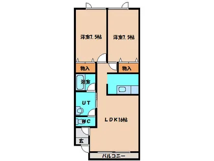 コーポラメール【2階】の間取り