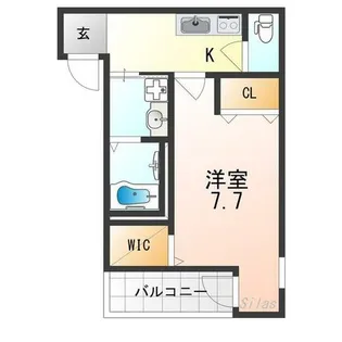 1Kの間取り画像