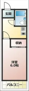 ホワイトビラハヤシ【303号室】の間取り