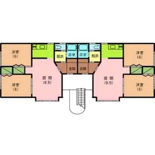 ヴィラコート七重浜【201号室】の間取り