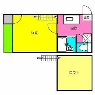 マリーコーポⅠ【1階】の間取り