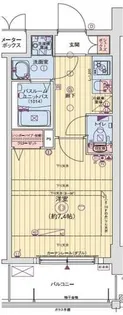 レオンヴァリエ大阪ベイシティ【6階】の間取り