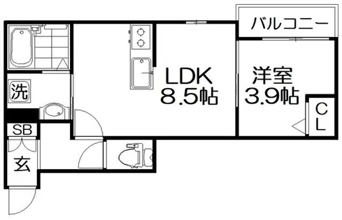 Solvida香里園【1階】の間取り
