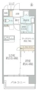 ATKレジデンスなんば【2階】の間取り