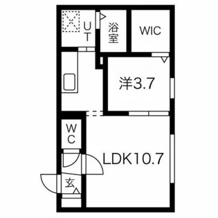 ティエラ南平岸【205号室】の間取り