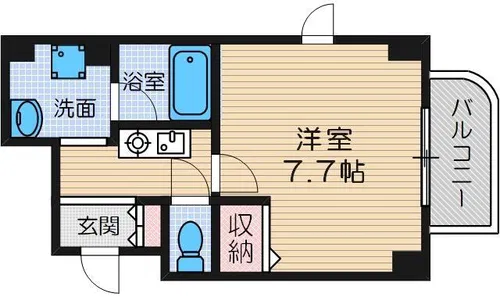 ヴェルデカーサ茨木【5階】の間取り