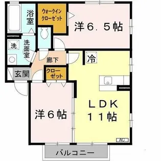 サンフィールドⅢ棟【2階】の間取り